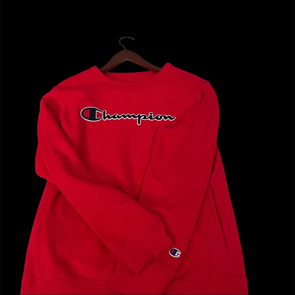 Champion Red Crewneck (size s)